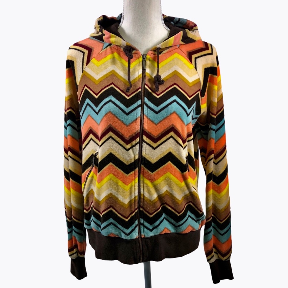 Missoni for Target Velvet Hoodie Jacket Size L